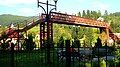 Pedestrian bridge over railways