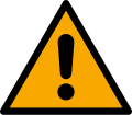 W001 – General warning sign