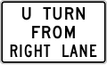 R3-23a U turn from right lane (used at jug handles)