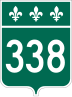 Route 338 marker