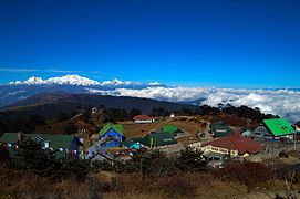 View of Sandakphu from above