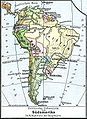 Political map of South America (1899)