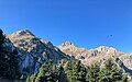 The three peaks of Erymanthos from left to right: Mikre Mouggila, Mouggila and Olenos.