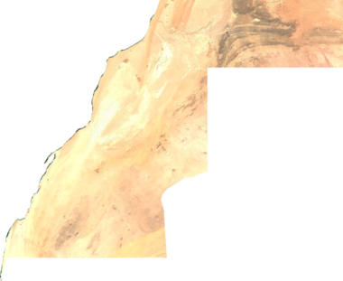 Satellite overview of Western Sahara