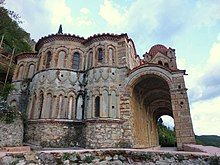 exterior of ancient church building in ruinous state