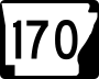 Highway 170 marker