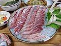 Bangeo-hoe (raw amberjack)