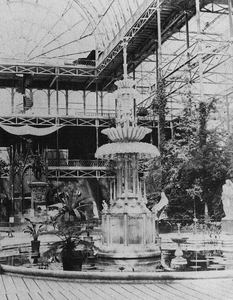 The Crystal Fountain, and indoor fountain[6] at the Crystal Palace, London Great Exhibition of 1851.[7]