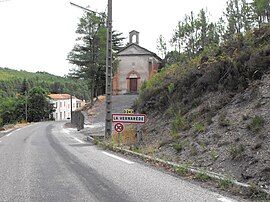 The road into La Vernarède