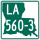 Louisiana Highway 560-3 marker