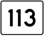 Route 113 marker