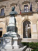 City hall with monument of Salvatore Trinchese