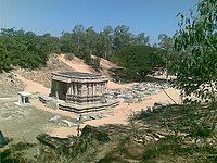 Mahadwara (great entrance) of Kirtinarayana temple, recovered from the sand dunes at Talakadu