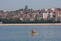 Shinan District as seen from the harbor