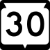 State Trunk Highway 30 marker