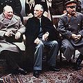 Winston Churchill, Franklin D. Roosevelt and Joseph Stalin and the Yalta Conference