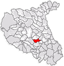 Location in Vrancea County