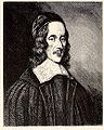 George Herbert, Portrait by Robert White in 1674. From National Portrait Gallery