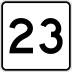 Route 23 marker