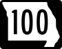 Route 100 marker