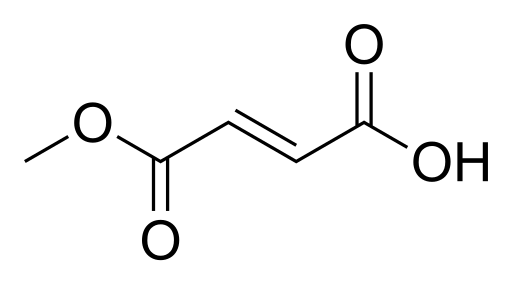 File:Monomethyl fumarate skeletal.svg