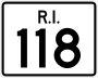 Route 118 marker