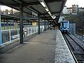 Metro platform at Ropsten station.