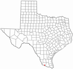 Location of Santa Cruz, Texas