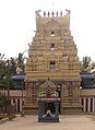 Nandi mandapa in front of rajagopura