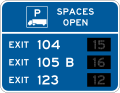 D9-16b Truck parking availability - exit number