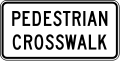 R9-8 Pedestrian Crosswalk