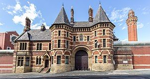 A prison seen from the street