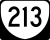 State Route 213 marker