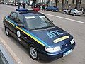 Older VAZ-2110 road police car in Kharkiv