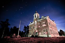 Powhatan Courthouse, located in Powhatan Historic State Park