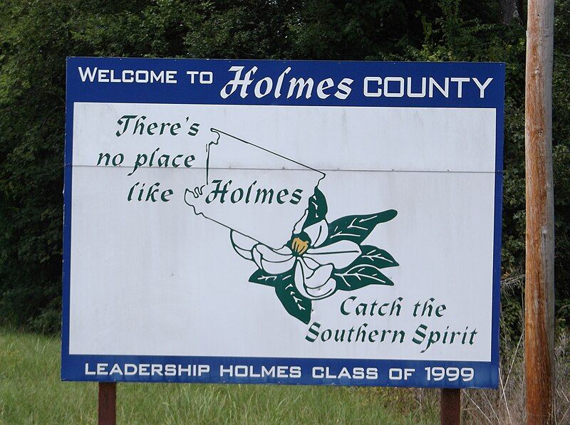 File:HolmesCountyMSWelcomeSign.jpg