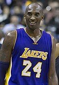 Kobe Bryant with the Los Angeles Lakers in 2015