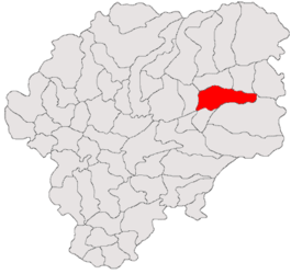 Location in Bistrița-Năsăud County