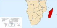 Location of Madagascar