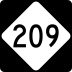 North Carolina Highway 209 marker