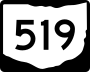 State Route 519 marker