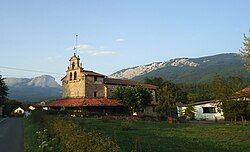 View of Olaeta with Anboto in the background