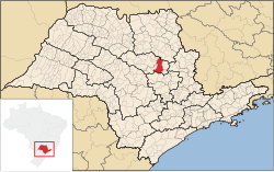 Location in the São Paulo state.