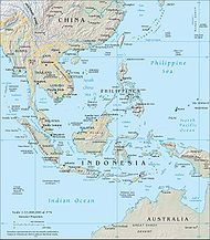 Topography of Southeast Asia.