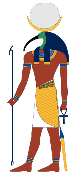 File:Thoth with moon-disk.svg