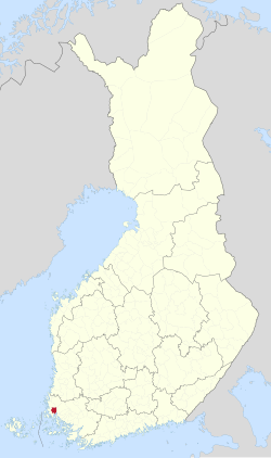 Location of Vehmaa in Finland