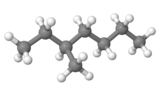 Ball-andStick model of 3-methylheptane