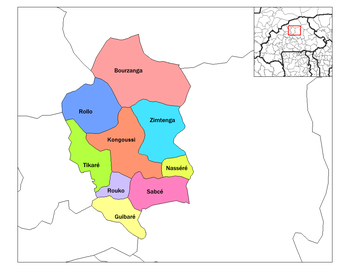 Tikare Department location in the province