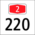 4.72 Kilometer sign