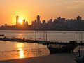 (A)Chowpatty is one of the most famous beaches of Mumbai and a prime spot for Mumbai's roadside cuisine.